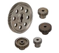 Cerlingwee Engranaje Recto de Metal Principal del Diferencial del Coche RC 64T 17T 21T 26T 29T Pieza de Actualizaci¨®n del Engranaje del Motor, Repuestos del Engranaje del Motor RC para