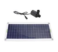 Cerlingwee Kit de Bomba de Agua Solar, 30W DC12V 19W con Panel Solar, Bomba Sumergible de Plástico para Jardín, Estanque, Fuente