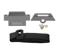 Cerlyiont Aluminium Alloy Tall Battery Holder Mount Hold Down, RC Car Battery Plate, Battery Holder Mount with Strap for Traxxas 1/10 Slash 2WD 5822 5822A Chassis (Gray)