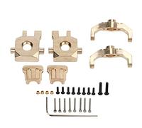 Cerlyiont Bloque de Ruedas de Coche RC, Cubo C, Cubierta de Puente de Copa de dirección, Carcasa de latón, Accesorio RC para Traxxas 1/18