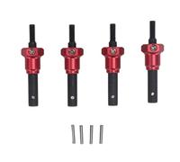 Cerlyiont Portal Stub Axle Drive Shaft, Aluminum Alloy Steel Stub Axle Drive Shaft Replacement for 1/10 RC Crawler