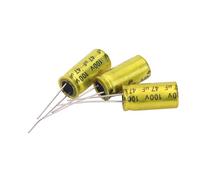 Cermant 10 condensadores electrolíticos no polarizados de 47uF 100 V de 10 x 20 mm NP para condensador divisor de frecuencia de tweeter de audio