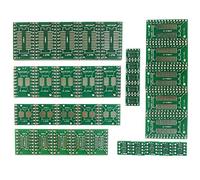 Cermant 35 unids 7 valores PCB Proto Boards SMD a DIP adaptador placa convertidor SOP SSOP TSSOP SOP 8 MSOP 10 SOP 14 SOP 16 SOP 20 SOP 24 SOP 28
