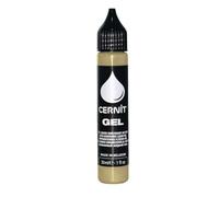 CERNIT CE1500030050C - Un flacon de pâte polymère liquide - Gel 30 ml - Pâte à Modeler à Cuire - Couleur or