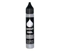 CERNIT CE1500030080C - Un flacon de pâte polymère liquide - Gel 30 ml - Pâte à Modeler à Cuire - Couleur Argent