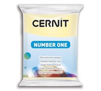 Cernit Number One Acrilla Polimerica Opaca, Yellow (Vanilla), 7x5.5x1.5 cm (56g)