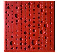 CERNIT Placa de Textura, Rojo, Único