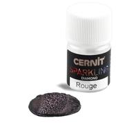 Cernit Polvo Colorido de Efecto, Rojo, talla única