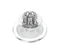 Cernunnos Arte Lineal de Cuernos sagrados del Dios del Bosque Celta PopSockets PopGrip para MagSafe