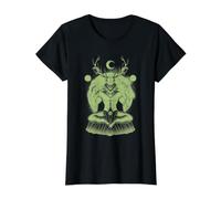 Cernunnos Ciervo Celta Dios Irlandés Celta Mitología Wicca Pagano Camiseta gráfica económica, Mujer, Negro, M