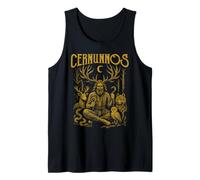 Cernunnos Cornudos Dios Bosque Animales Pagano Naturaleza Deidad Camiseta sin Mangas