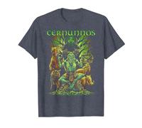 Cernunnos Mitología Celta Dios irlandés pagano Camiseta, Hombre, Azul Jaspeado, 5XL