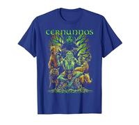 Cernunnos Mitología Celta Dios irlandés pagano Camiseta, Hombre, Azul Real, XL