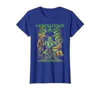 Cernunnos Mitología Celta Dios irlandés pagano Camiseta, Mujer, Azul Real, S