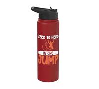 Cero a héroe en uno Salto Bungee Salto Stainless Steel Insulated Water Bottle