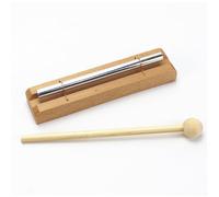 CeroDimo Campana de meditación solo, campanilla de mano, instrumento de gestión de aula, campana de atención plena para profesores, yoga, oración, plata (7 pulgadas)