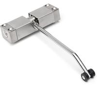 Cerrador automático de puerta, Cierrapuertas de resorte automático montado en superficie ajustable acero inoxidable