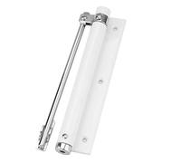 Cerrador automático de puerta, Cierrapuertas, Multicolor, Resorte Ajustable, Montaje en Superficie, Acero Inoxidable, Cierre Automático(White)