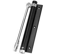 Cerrador automático de puerta, Cierrapuertas, Multicolor, Resorte Ajustable, Montaje en Superficie, Acero Inoxidable, Cierre Automático(Black)