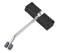 Cerrador automático de puerta inoxidable, Acero inoxidable multicolor de la aleación del cinc primavera ajustable hidráulica automática muelle puerta(Black)