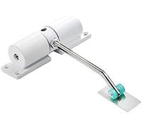 Cerrador automático de puerta inoxidable, Cierrapuertas, Hidráulico Invisible Silencioso, Acero Inoxidable, Multicolor, 12.5x16.7cm(Black)