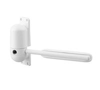 Cerrador automático de puerta inoxidable, Cierrapuertas resistente al fuego con cierre de resorte automático montado en superficie ajustable blanco