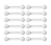 Cerradura ajustable para gabinete, hebilla de rotación de 360°, puerta de refrigerador, pestillo sin dedos atrapados para gabinete, cajón, puerta, refrigerador, armario