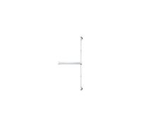 Cerradura antipánico FLUID de 1 punto - 900 mm - plata - JPM