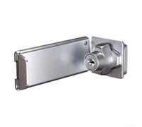 Cerradura antirrobo de puerta con contraseña con pestillo en ángulo recto para puertas de entrada interiores, dormitorio y armarios de baño de seguridad (plata-E)