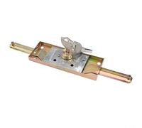 Cerradura antirrobo para puerta de persiana enrollable construida de cobre con lengüeta cuadrada sólida para una protección fiable en puertas domésticas de apertura inferior con bloqueo flexible (C)