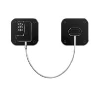 Cerradura Autoadhesiva para Nevera - Cerradura Inteligente Abs Sin Llave con Contraseña | Cerradura para puerta de frigorífico a prueba de niños con alambre de acero inoxidable | Cerraduras de armario