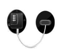 Cerradura Autoadhesiva para Nevera - Cerradura Inteligente Abs Sin Llave con Contraseña | Cerradura para puerta de frigorífico a prueba de niños con alambre de acero inoxidable | Cerraduras de armario