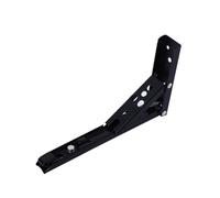 Cerradura automática plegable bisagra, soporte de Soporte de estante plegable triangular montado en la pared, multicolor, 8-14 pulgadas, paquete de 2(2pcs Black 12inch)