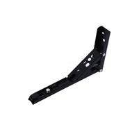 Cerradura automática plegable bisagra, soporte de Soporte de estante plegable triangular montado en la pared, multicolor, 8-14 pulgadas, paquete de 2(2pcs Black 10inch)