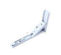 Cerradura automática plegable bisagra, soporte de Soporte de estante plegable triangular montado en la pared, multicolor, 8-14 pulgadas, paquete de 2(2pcs White 12inch)