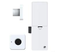 Cerradura biométrica inteligente de huellas dactilares para gabinete, cajón, armario, sin llave, privacidad, seguridad, USB, recargable, diseño blanco