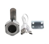 Cerradura biométrica para cajones de 30 mm con cuerpo de aleación de zinc para tableros de madera de menos de 28 mm, almacena 20 huellas dactilares para un acceso rápido, ideal