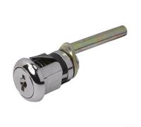 Cerradura central para muebles con barra de bloqueo de puerta de metal, cerradura de gabinete triple (larga)