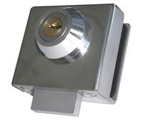 Cerradura - cerradura para puerta de cristal con llave plana, ideal para uso en interiores, fabricada en metal resistente y diseño elegante.