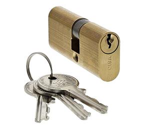 Cerradura cilíndrica ovalada de latón CISA para cerradura de puerta