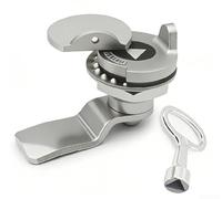 Cerradura cilíndrica triangular hecha de acero inoxidable 304 con una cubierta impermeable totalmente cerrada para instalaciones eléctricas y exteriores (E)
