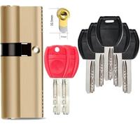 cerradura cilindro,cerradura cilindro, Cilindro de cerradura antirrobo de nivel AB, núcleo de cerradura de cobre en la entrada de la puerta, 2 llaves de ingeniería, 5 llaves maestras(90mmp 32.5annd 57