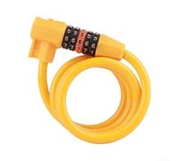 Cerradura Combinación 5 Números para E-Bike y Bici | Doble apertura, código 5 dígitos o llave, ideal uso diario, en cuadro(Orange)