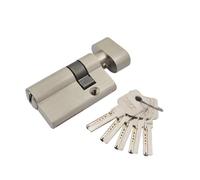 Cerradura con cilindro europeo, Cerradura de cilindro for puerta PVC multicolor 18 mm x 57 con 5 llaves(E)