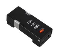 Cerradura con Código Reiniciable de 3 Dígitos, Aleación de Zinc | Cerrojo Ajustable de 180°, Montaje en Superficie, Negro, para Baúles y Cajas