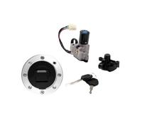 Cerradura con Llave Conjunto De Interruptor Encendido para Motocicleta, Cerradura La Y Tapa Gasolina con 2 Llaves para Suzuki GSX400 FJ/FK/FAK/FL GK74A 1988-1990