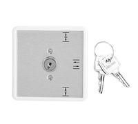 Cerradura con Llave de 3 Posiciones, Interruptor para Control de Acceso, Funciones Cerrado, Abierto y Automático - Panel de Aleación de Aluminio, Duradero y Resistente, Ideal par