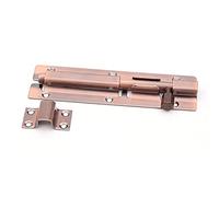 cerradura con pestillo deslizante, Pestillo de bloqueo puerta barril acero inoxidable 304(Red Patina,6in)