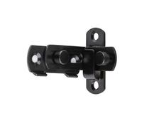 Cerradura con pestillo para puertas abatibles, Cerradura de puerta granero ángulo recto acero inoxidable, ventana armario gabinete 90 180 grados multicolor(180dussilver)