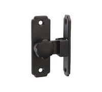 Cerradura con pestillo para puertas abatibles, Tamaños múltiples multicolores del acero inoxidable cierre de la puerta corrediza 90 grados(Short Black)